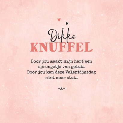 Valentijnskaart teddybeer hartjes i love you fijne valentijn 3