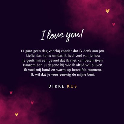 Valentijnskaart true love neon stijlvol typografisch hartjes 3