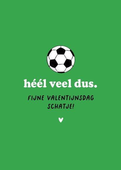Valentijnskaart voetbal grappig hip fijne valentijnsdag 3