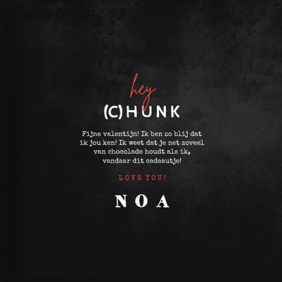 Valentijnskaart voor de leukste chocolade (c)hunk 3