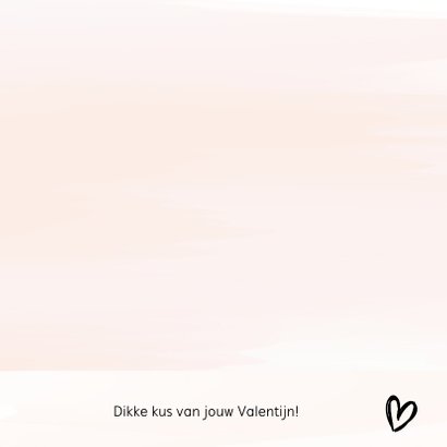 Valentijnskaart waterverf roze met tekst 3