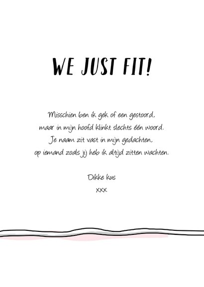 Valentijnskaart we just fit 3