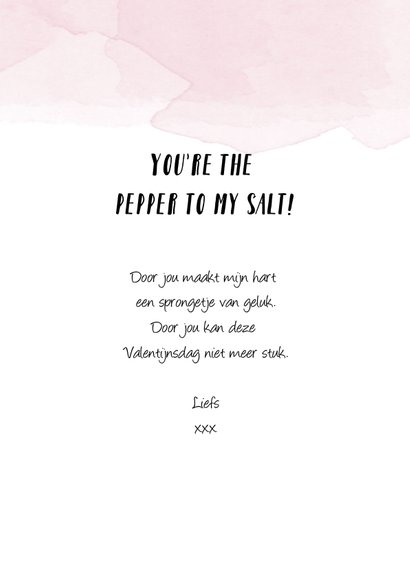 Valentijnskaart you're the pepper to my salt  3
