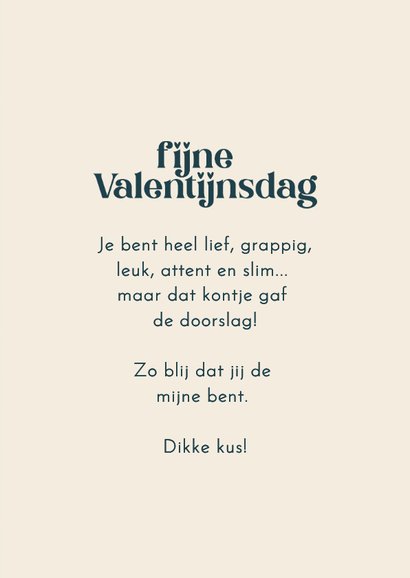 Valentijnskaartje gestreept ik hou van jou hartjes blauw 3