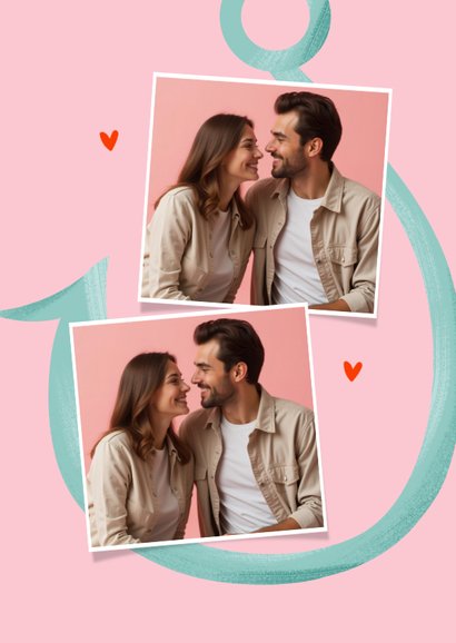 Valentijnskaartje hooked on you vishaak 2