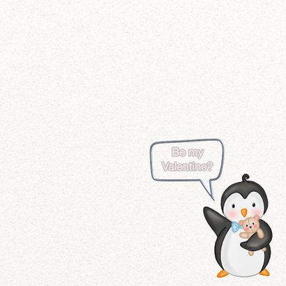 Valentijskaart pinguins - TJ 3