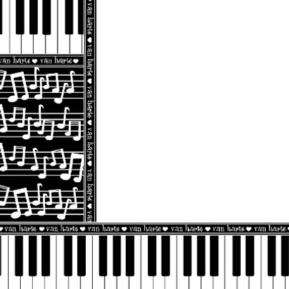 Van HARTE zwart wit rood MUZIEK 2