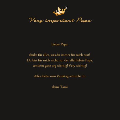 Vatertagskarte VIP 'Very important Papa' 3