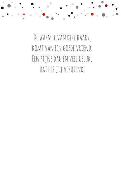 Veel Liefs kaart met stippen 3