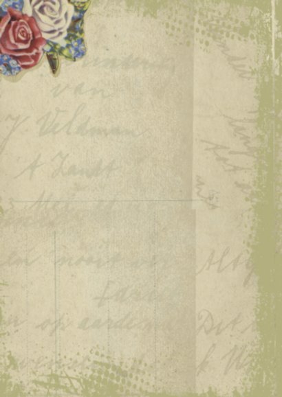 Veel liefs vintage postcard 2