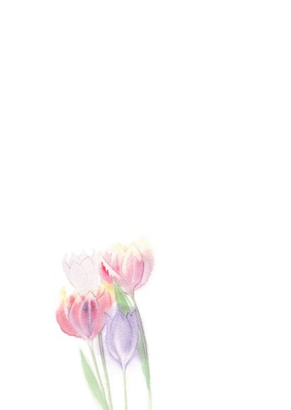Veel liefs zomaar kaart met tulpen 2