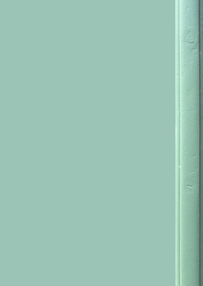 Verhuisbericht retro voordeur pastelgroen Achterkant