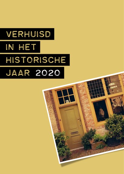 Verhuisd in het historische jaar 2020 2