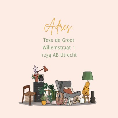 Verhuiskaart bestelauto met spullen 3