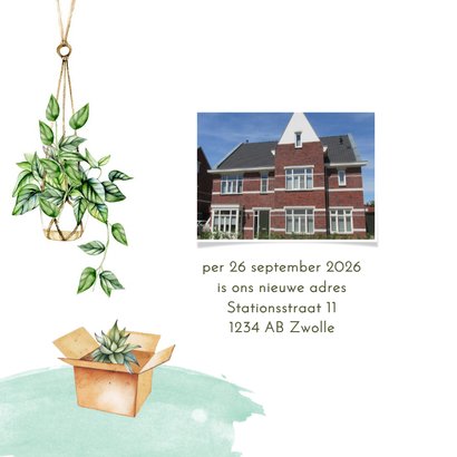 Verhuiskaart hangplanten macramé 2