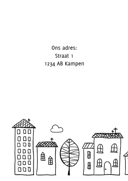 Verhuiskaart: Joepie we hebben een nieuw huissie! 2