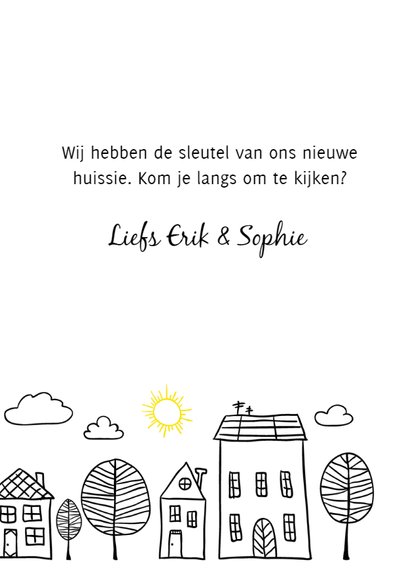 Verhuiskaart: Joepie we hebben een nieuw huissie! 3