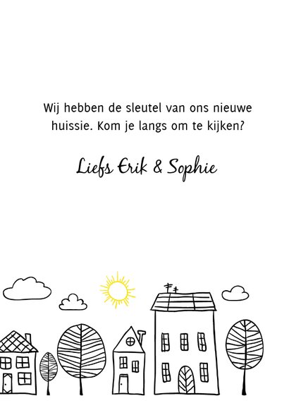 Verhuiskaart: Joepie we hebben een nieuw huissie! 3