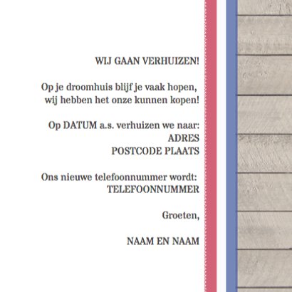Verhuiskaart jute en hout look 3