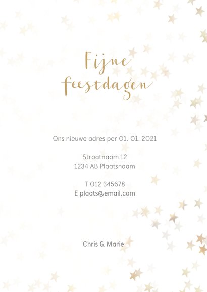 Verhuiskaart kerst staand met huisje - BK 3