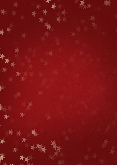 Verhuiskaart kerst staand met huisje goud - Een gouden kerst 2