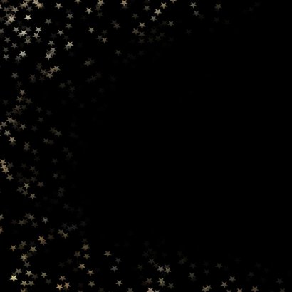 Verhuiskaart kerst zwart huis van goud - Een gouden kerst 2