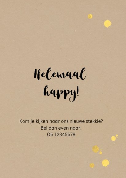 Verhuiskaart kraftlook met handlettering 3