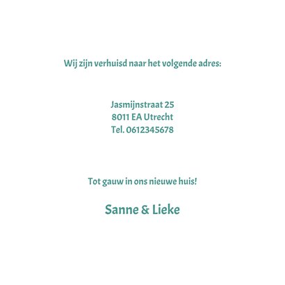 Verhuiskaart met grappig slakje 3