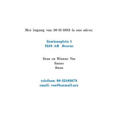 Verhuiskaart met kaart van Nederland 3
