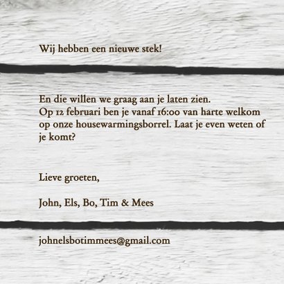 Verhuiskaart oker geel sterren 3