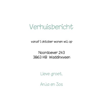Verhuiskaart Pastel Deurslot OT 3