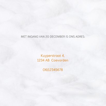 Verhuiskaart, tevens kerstkaart 2