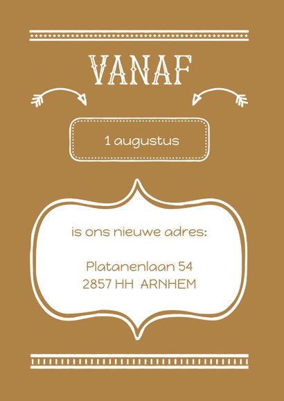 Verhuiskaart variabele kleur 2 foto's 2