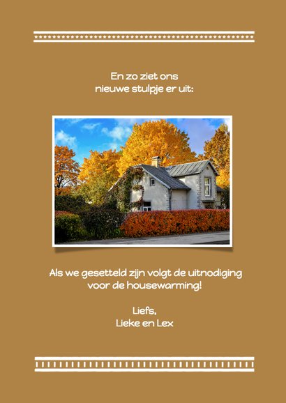 Verhuiskaart variabele kleur 2 OT 3
