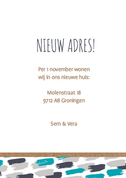 Verhuiskaart verfstrepen en huis 3