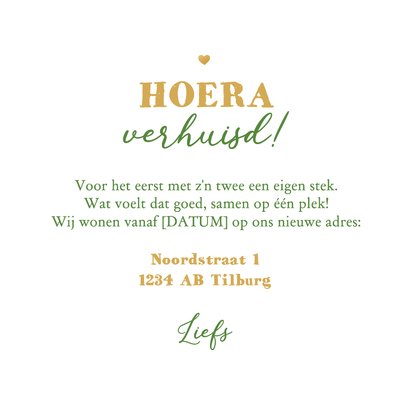 Verhuiskaart verhuisdozen planten nieuw stekkie hartjes 3