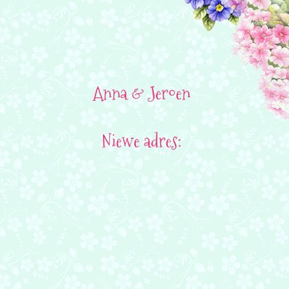 verhuiskaart vogelhuis bloemen 3