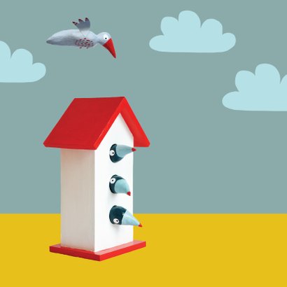 Verhuiskaart vogelhuisje 2