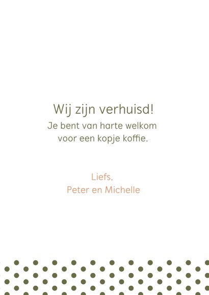 Verhuiskaart vrolijke letters New Home 3