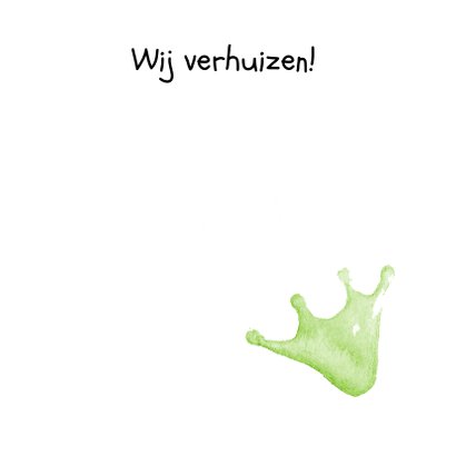 Verhuiskaart wij verhuizen en we nemen mee 3