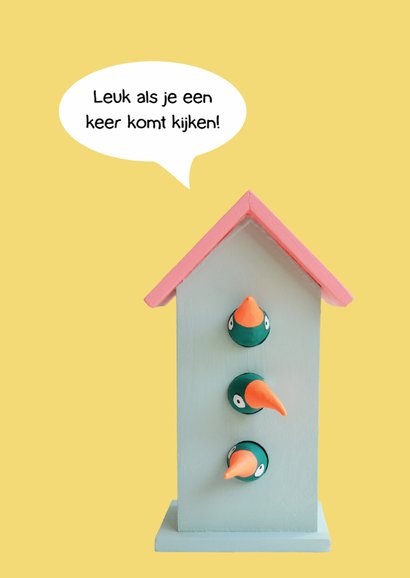 Verhuiskaarten vogelhuisje 2