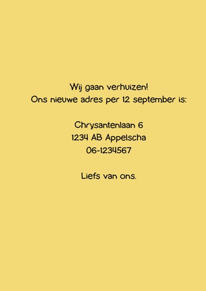 Verhuiskaarten vogelhuisje 3