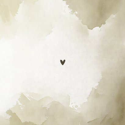 Verhuiskaartje waterverf groen twee foto's verhuisbericht Achterkant