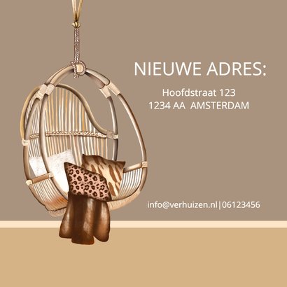 Verhuizen hangstoel bamboe 2