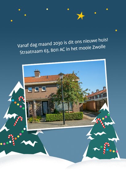 Verhuizing met kerst fotocollage 2