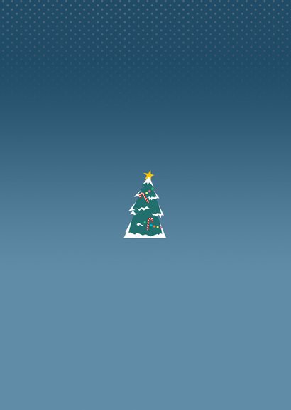 Verhuizing met kerst fotocollage Achterkant
