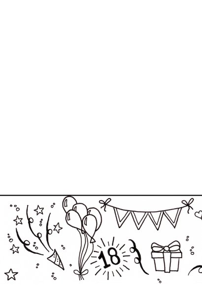 Verjaardag 18 handlettering - TS 2