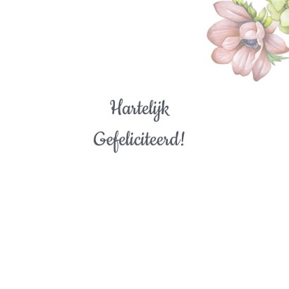 Verjaardag annemoon label 3