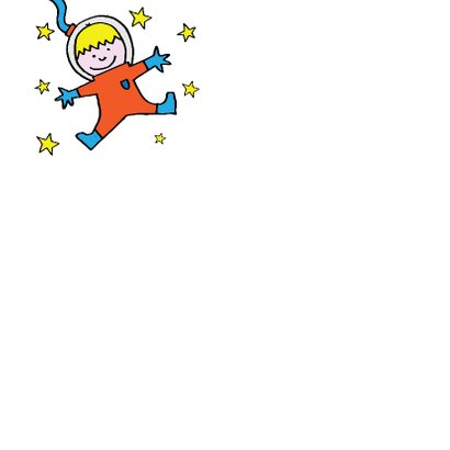 verjaardag - astronaut - raket 3