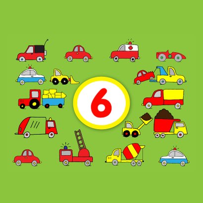 verjaardag - auto met ballonnen 2
